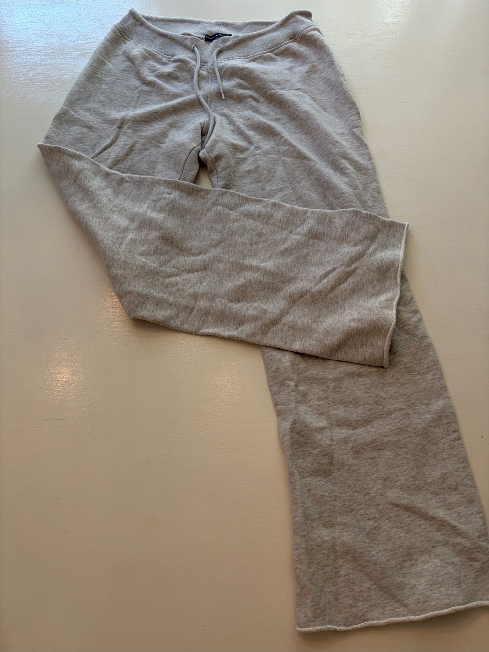 Brandy Melville Light Gray Sweatpants - Knit Drawstring Joggers